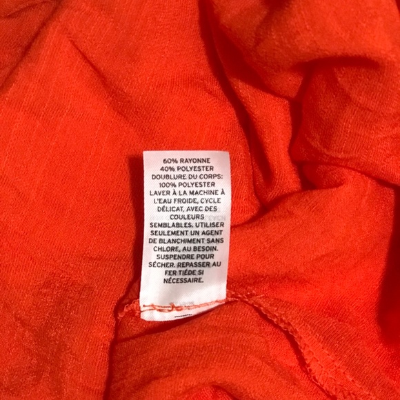 TREASURE & BOND Tie Back Halter Maxi Dress In Orange Cherry - Picture 7 of 7